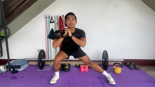 Splore online Kettlebell Flow, Complex and Strengthening fitness class hosted by Coach Migs Morales
